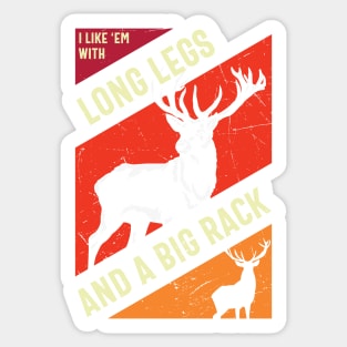 Live Free And Hunt Hard - Big Racks Matter - Funny Deer Buck Hunting Sticker